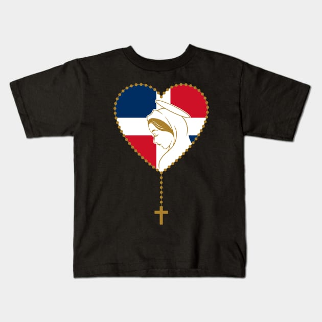 Our lady of altagracra nuestra señora de altagracia patrona de dominicanaia Kids T-Shirt by JayD World